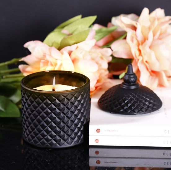Hot sale own brand Australia customize scented candle glass container for home decor